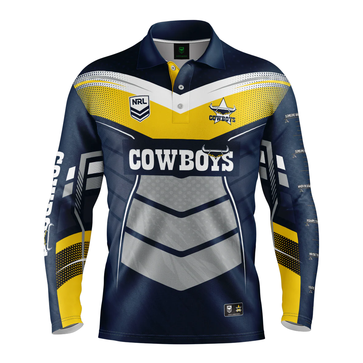 North Queensland Cowboys Cyber Fishing Shirt Youth