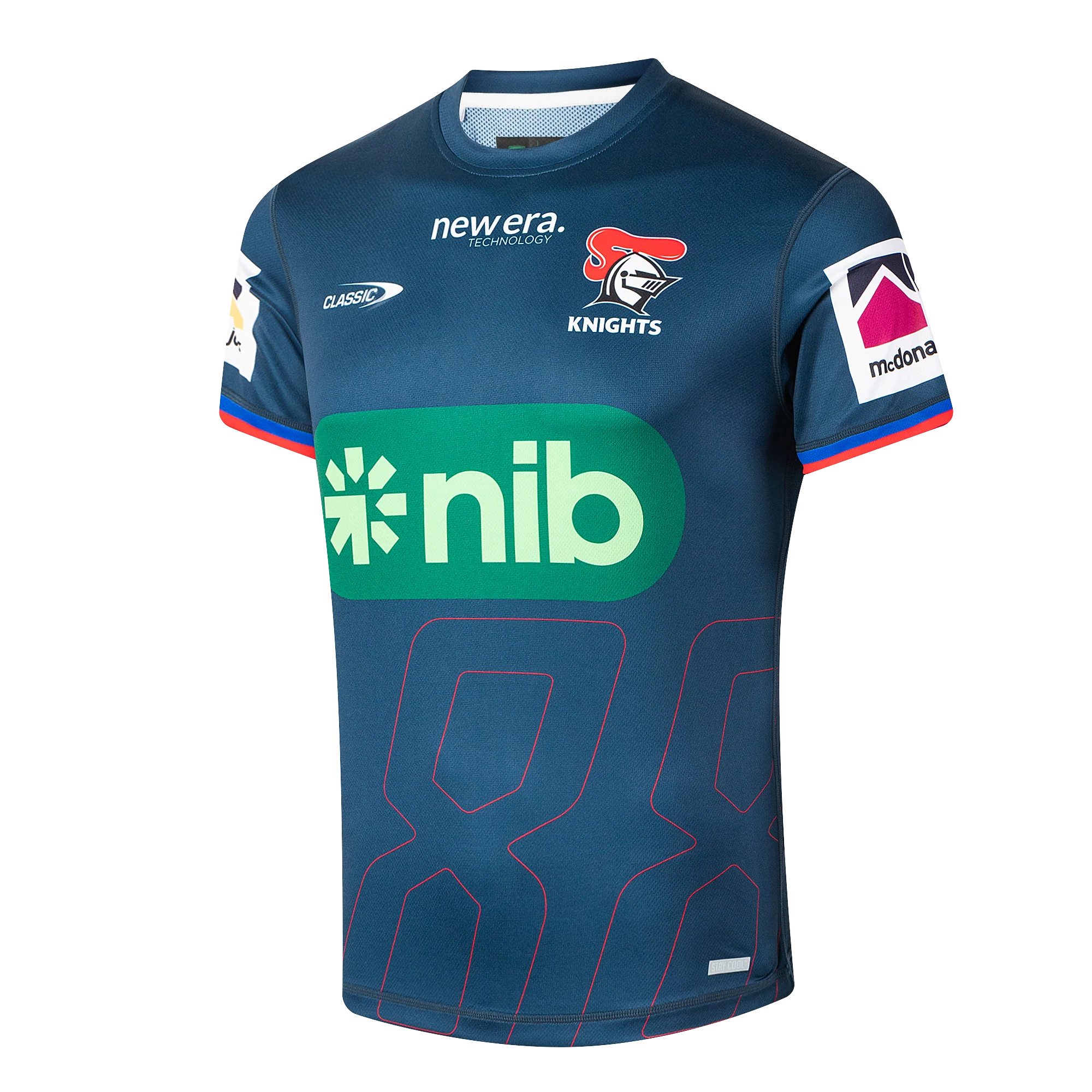 Newcastle Knights Mens 2026 Pro Training Tee Dark - Image 2