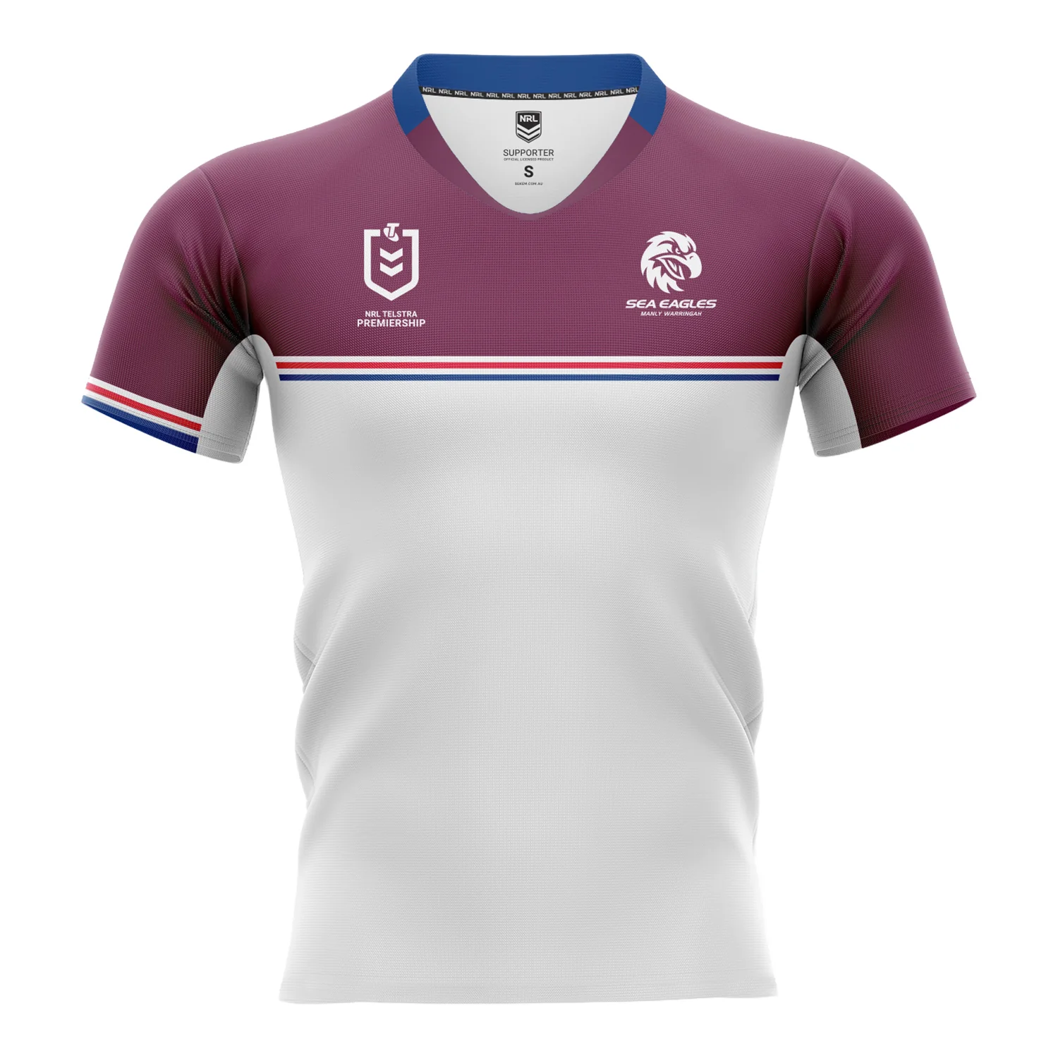 Manly Warringah Sea Eagles Adult Supporter Home Jersey