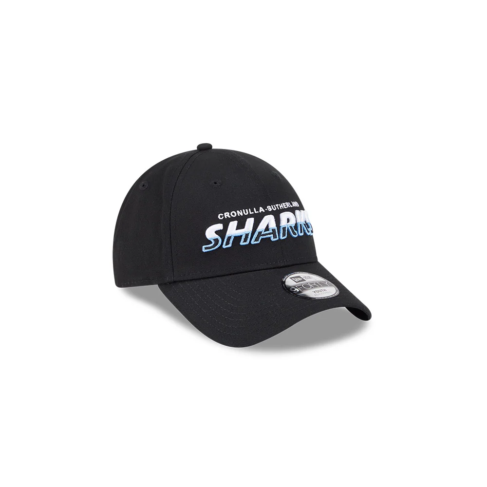 Cronulla-Sutherland Sharks Youth Split Script 9Seventy Cap - Image 3