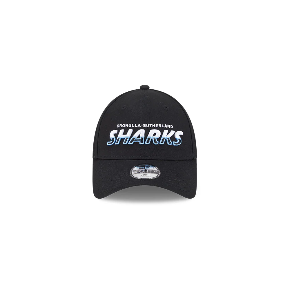 Cronulla-Sutherland Sharks Youth Split Script 9Seventy Cap - Image 4